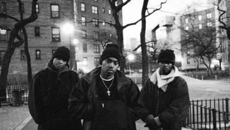 Credit: Tribeca Film Institute Nas, circa 1993, in Queensbridge Projects with brother Jungle and future Bravehearts member Wiz.